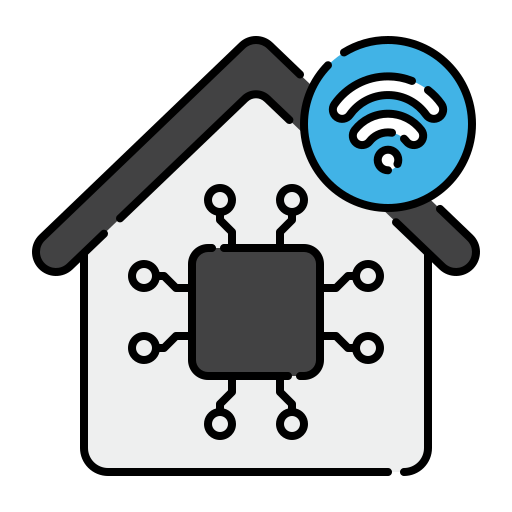 Smart home, devices, wifi, signal, network icon - Free download