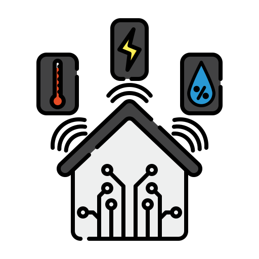 Home, monitoring, electricity, thermal, humidity, smart home icon - Free download