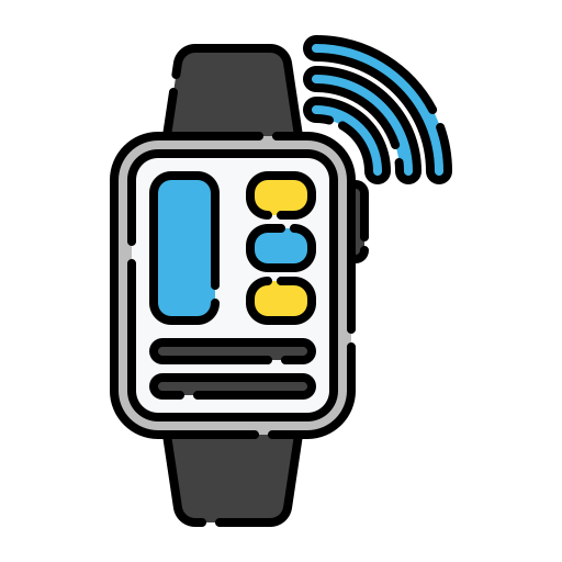 Smart watch, device, watch, signal icon - Free download