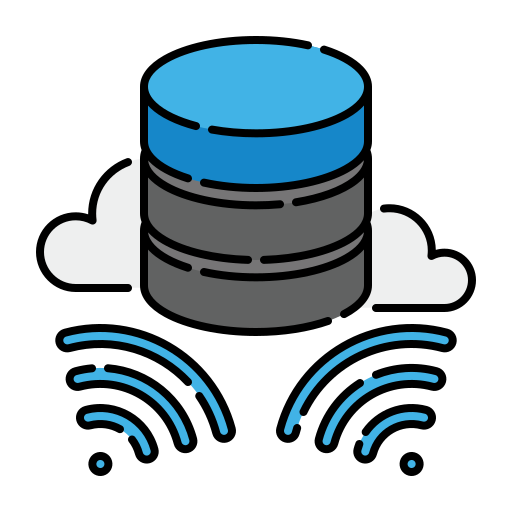 Database, server, storage, data, cloud, signal icon - Free download