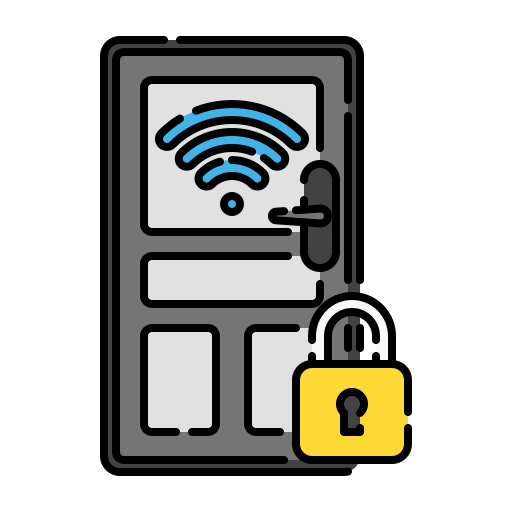 Smart lock, door, padlock, smart home icon - Free download