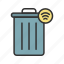 smart trash, paper trash, waste bin, waste, garbage, rubbish, recycle bin 