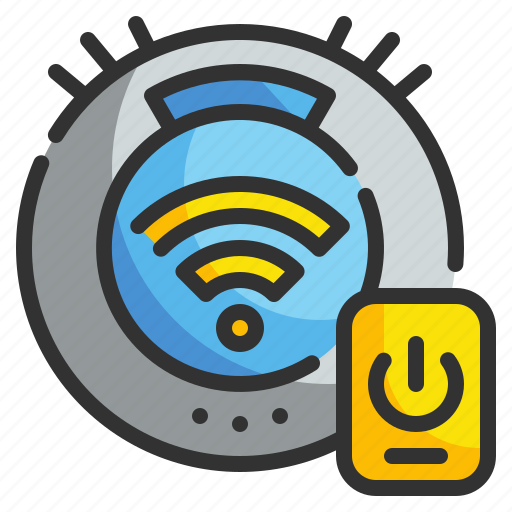 Cleaner, cleaning, electronic, robot, technological, technology, vacuum icon - Download on Iconfinder
