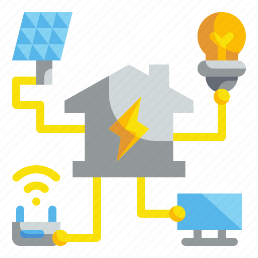 Electric, electricity, energy, home, house, power, technology icon - Download on Iconfinder