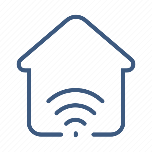 Estate, home, house, internet, property, wifi, wireless icon - Download on Iconfinder