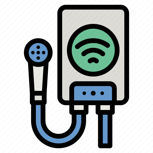 Heater, water, electronics, boiler, wifi icon - Download on Iconfinder