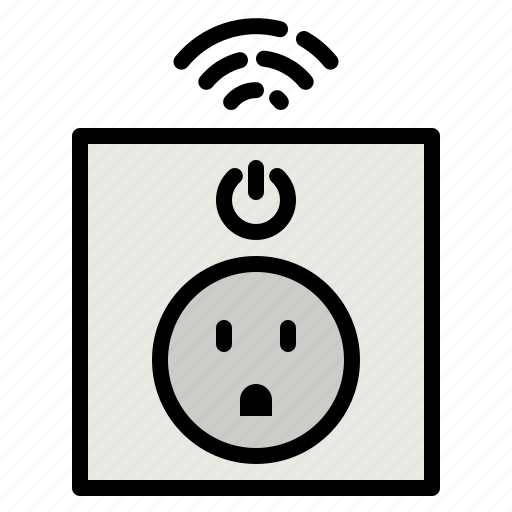 Plug, smart, socket, electronics, wifi icon - Download on Iconfinder