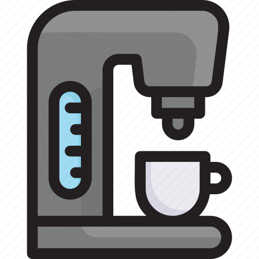 Coffee machine, coffee maker, digital, home appliance, network, smart home, technology icon - Download on Iconfinder