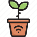 digital, gardening, network, plant, pot, smart home, technology