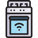 digital, kitchen, network, oven, smart home, stove, technology