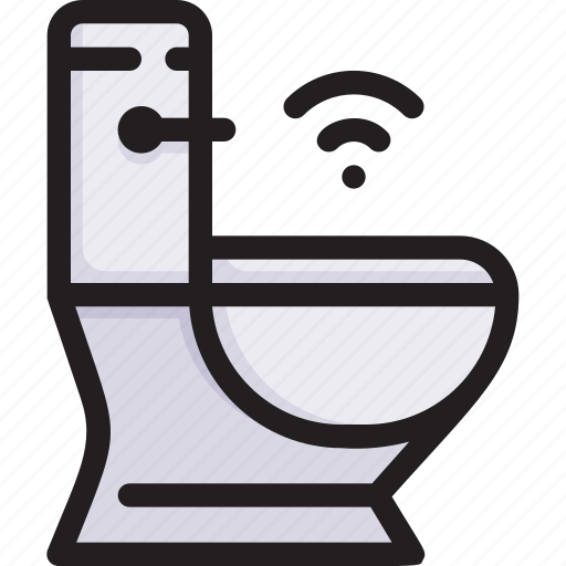 Bathroom, digital, network, smart home, technology, toilet, wc icon - Download on Iconfinder