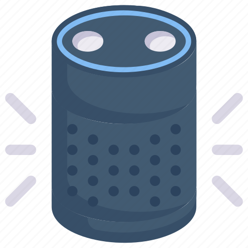 Alexa speaker, device, digital, network, smart home, technology, virtual assistant icon - Download on Iconfinder