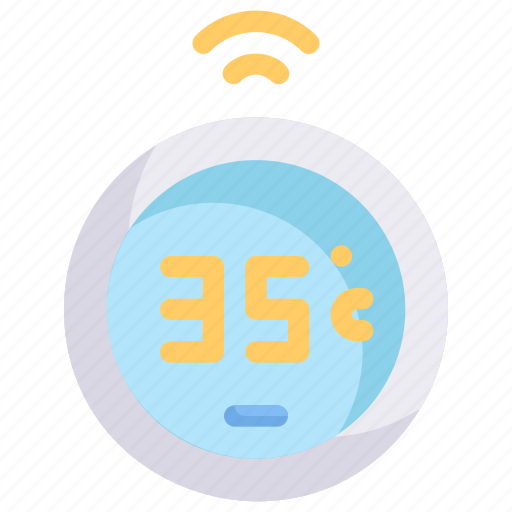 Device, digital, network, smart home, smart temperature, technology, thermostat icon - Download on Iconfinder