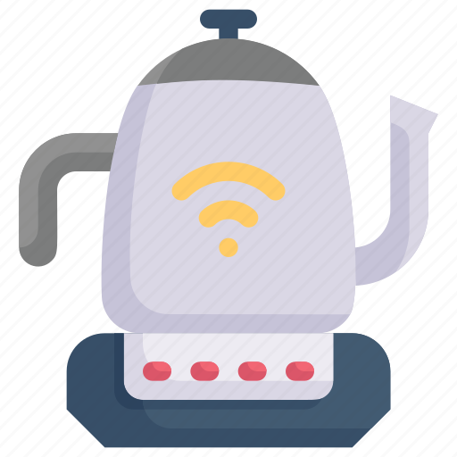 Digital, kettle, kitchen, network, smart home, teapot, technology icon - Download on Iconfinder