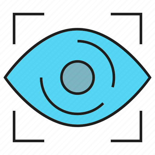 Eye, eye scan, identification, iris scan, security, sensor icon - Download on Iconfinder