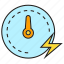 bolt, electricity, energy, gauge, measure, meter, power