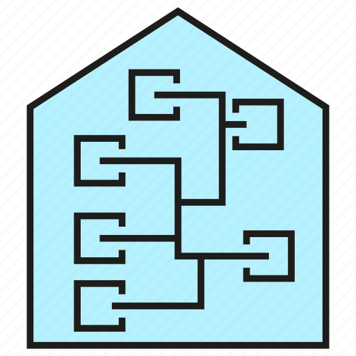 Circuit, home, house, smart home icon - Download on Iconfinder