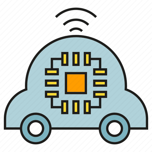 Chip, electric car, microchip, smart car, vehicle icon - Download on Iconfinder