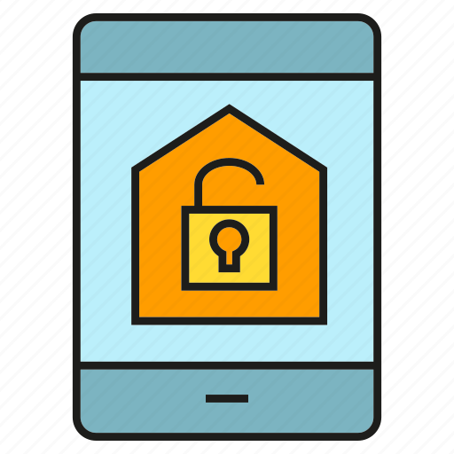 Key, lock, mobile, phone, remote, security, smart home icon - Download on Iconfinder