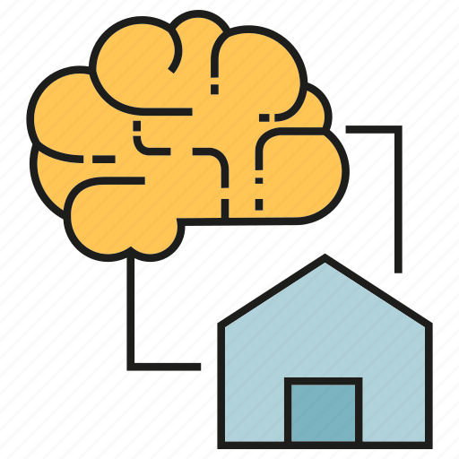 Brain, home, house, intelligence, smart home, sync icon - Download on Iconfinder