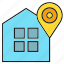 home, house, location, pin 