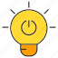electricity, light bulb, reset 
