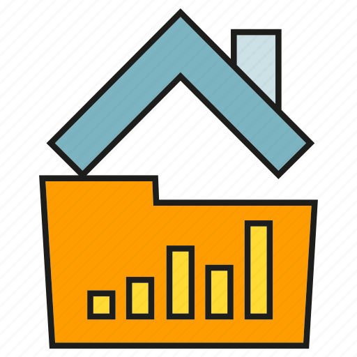 Data, file, folder, home, house, smart home, stats icon - Download on Iconfinder
