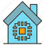 chip, home automation, house, microchip, smart home 