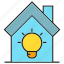 electricity, home, house, light bulb 