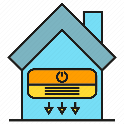 Air conditioning, flow, home, home appliance, house icon - Download on Iconfinder