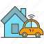 car, home, house, smart car 