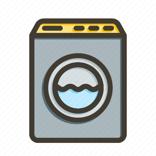 Washing machine, laundry, washing, machine, cleaning icon - Download on Iconfinder