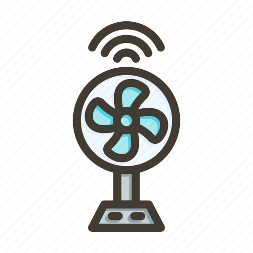 Smart fan, fan, internet of things, smartphone, technology icon - Download on Iconfinder