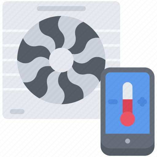 House, internet, phone, smart, temperature, things, ventilation icon - Download on Iconfinder
