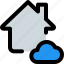 cloud, house, technology, smart 