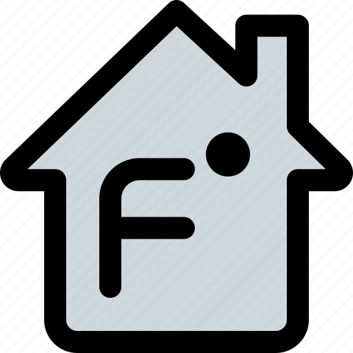 Fahrenheit, house, technology, smart icon - Download on Iconfinder