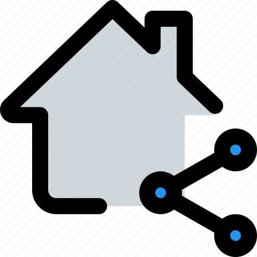 Shared, house, technology, smart icon - Download on Iconfinder
