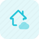 cloud, house, technology, smart