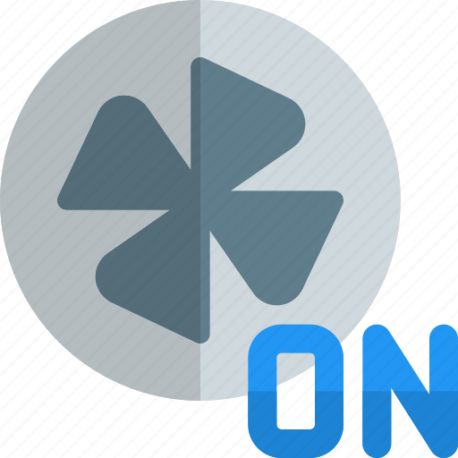 Fan, on, mode, technology, smart, house icon - Download on Iconfinder