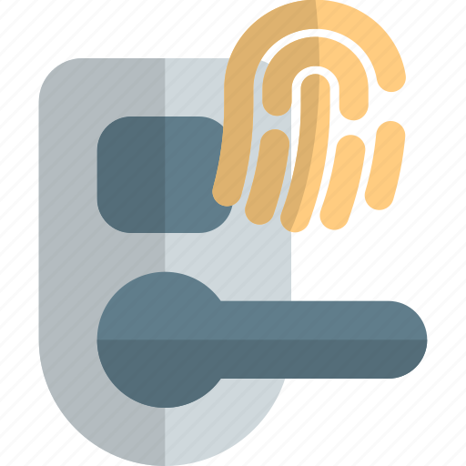 Smart, lock, fingerprint, technology, house icon - Download on Iconfinder