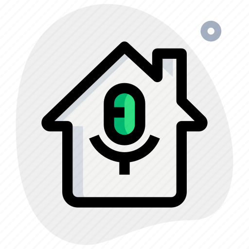 Mic, house, technology, smart icon - Download on Iconfinder