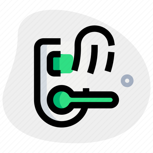 Smart, lock, fingerprint, technology, house icon - Download on Iconfinder