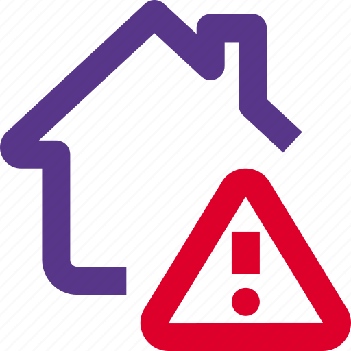 Warning, house, technology, smart icon - Download on Iconfinder