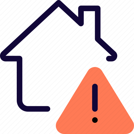 Warning, house, technology icon - Download on Iconfinder