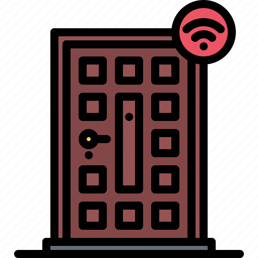 Door, house, internet, lock, smart, things icon - Download on Iconfinder