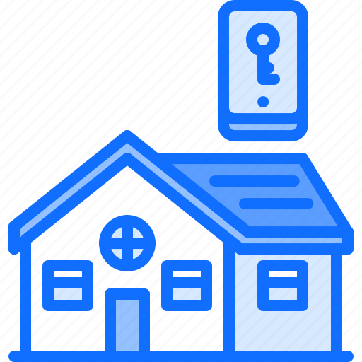 House, internet, key, phone, smart, things icon - Download on Iconfinder