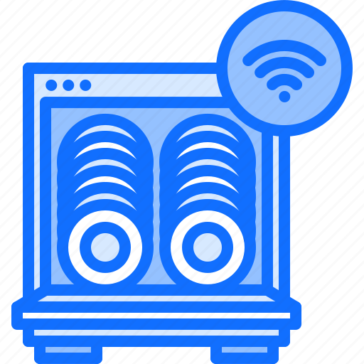 Dishes, dishwasher, house, internet, plate, smart, things icon - Download on Iconfinder