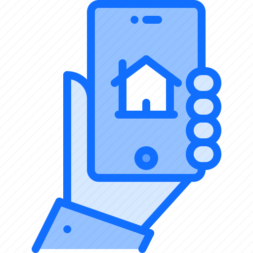 Hand, house, internet, phone, smart, things icon - Download on Iconfinder