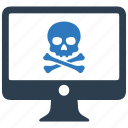 computer virus, danger, internet virus, phishing, skull, virus, warning