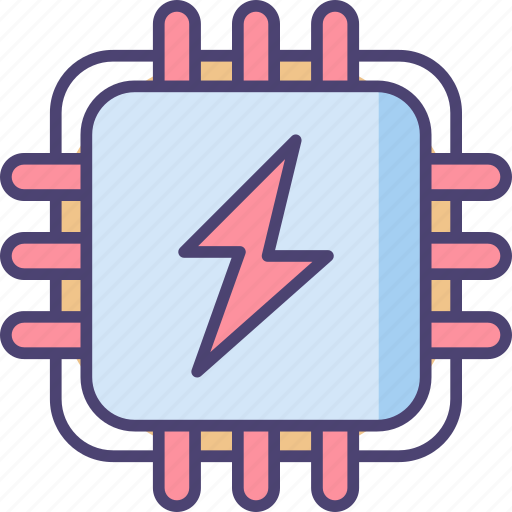 Power, processing, electricity, energy, function, system icon - Download on Iconfinder